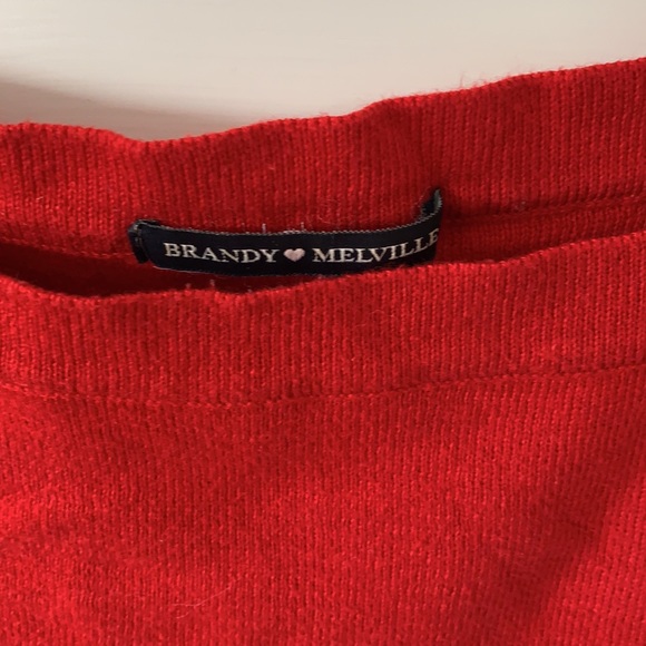 Red Brandy Melville Knit Tank Top - Picture 2 of 2